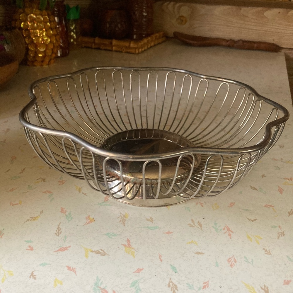 Vintage Sliver Plated Basket